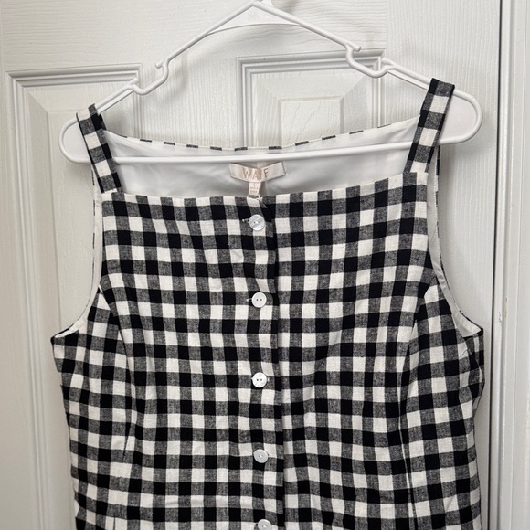 Wayf Black and White Checkered Top - Picture 2 of 7